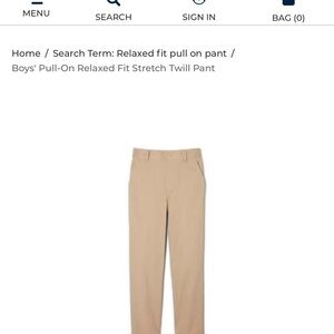 2 French Toast Boys' Pull-On Stretch Twill Pants - Tan